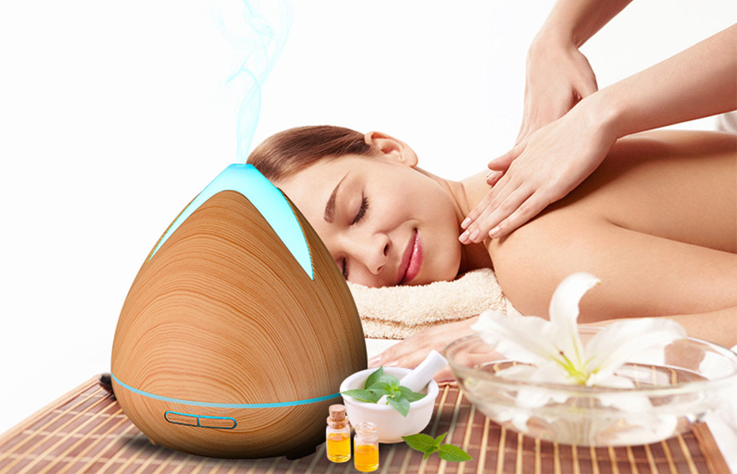 PureSpa Ultrasonic Diffuser - Light Wood-1927503844116402181