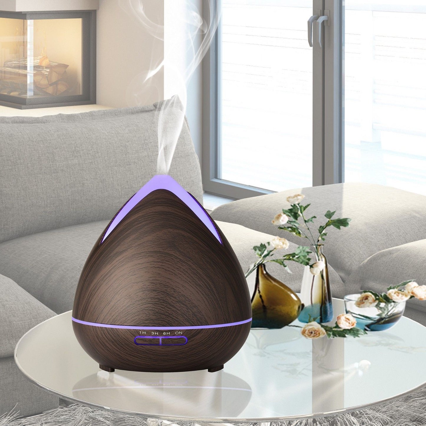 PureSpa Ultrasonic Diffuser - Dark Wood-1927503844275785734