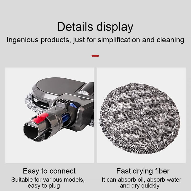 2-Pack Mop Cleaning Cloths For Dyson X001 Mop Head-1915197061410721795