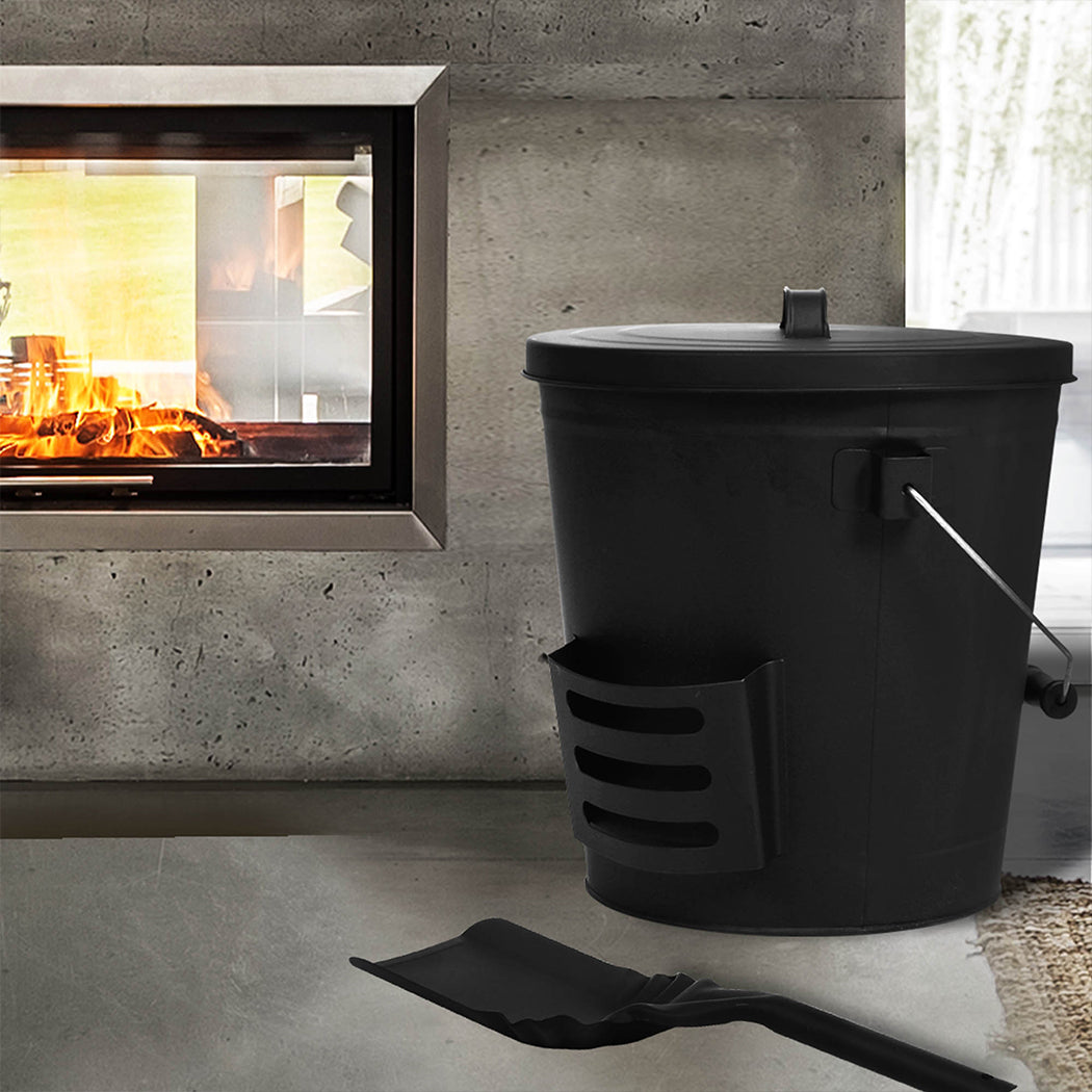 Traderight Ash Bucket Bin BBQ Fireplace-1919892891292012551