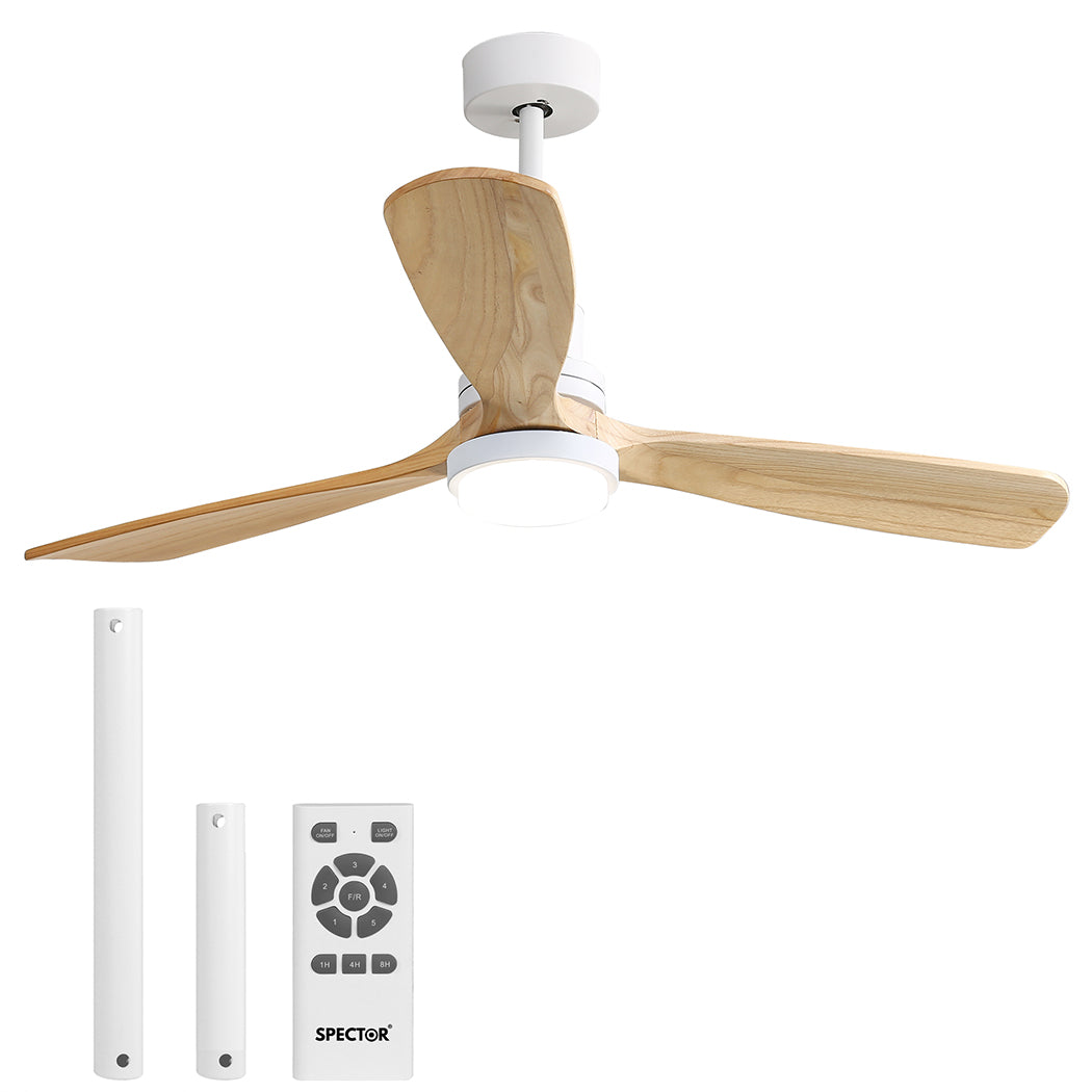 Spector Ceiling Fan 52'' DC Motor Wood Natural-1910113053572206592