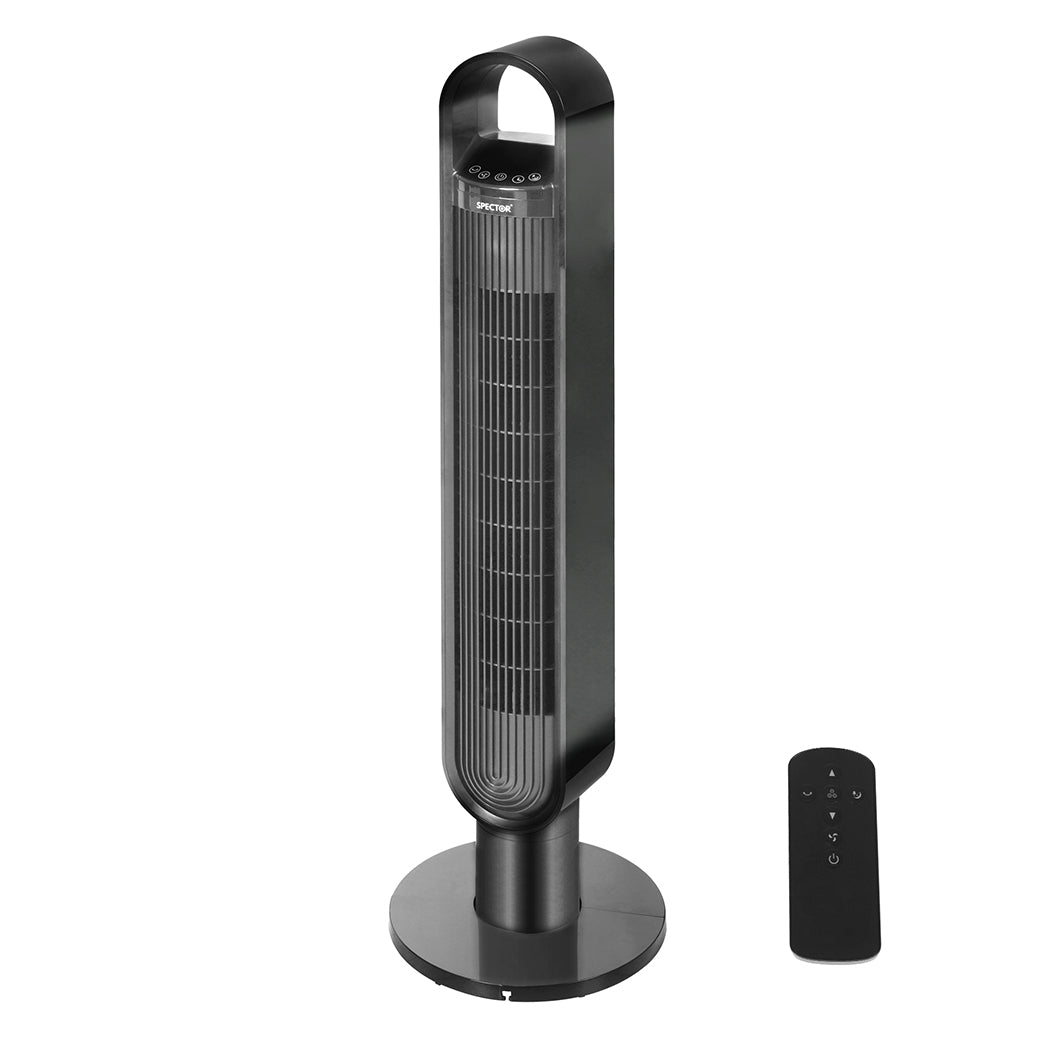 Spector Portable Bladeless Tower Fan Black-1910113052972421120