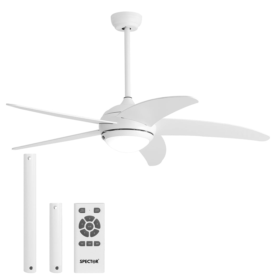 Spector Ceiling Fan 52'' DC Motor Wood White-1910113053421211648