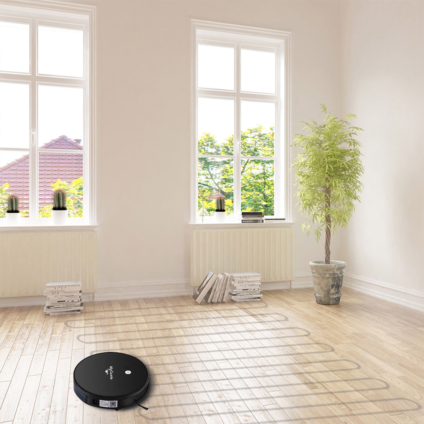 My Genie Xsonic Robotic Vacuum Cleaner -  Black-1935488846565347331