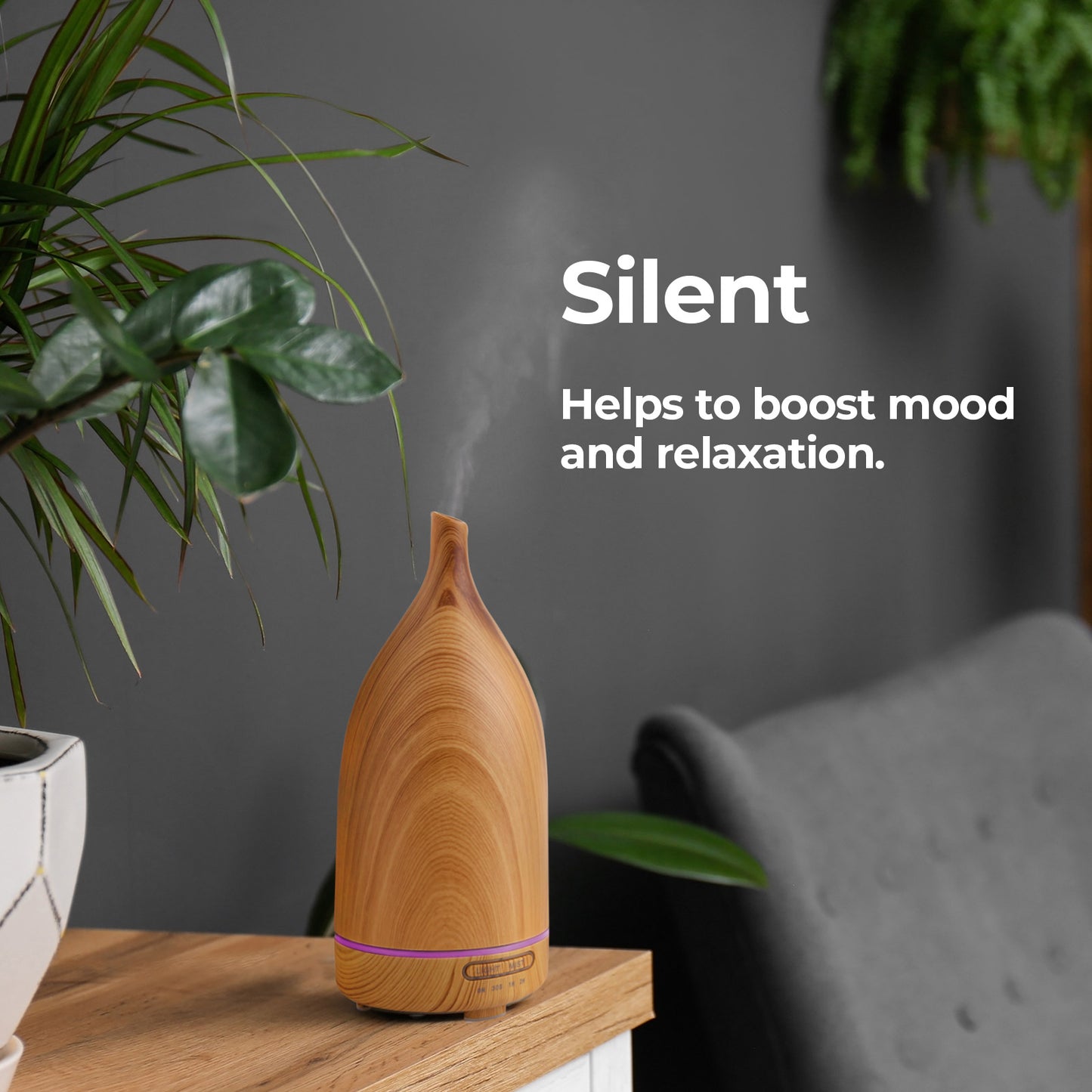Milano Decor 100ml Ultrasonic Aroma Diffuser - Light Wood-1927503845009788934