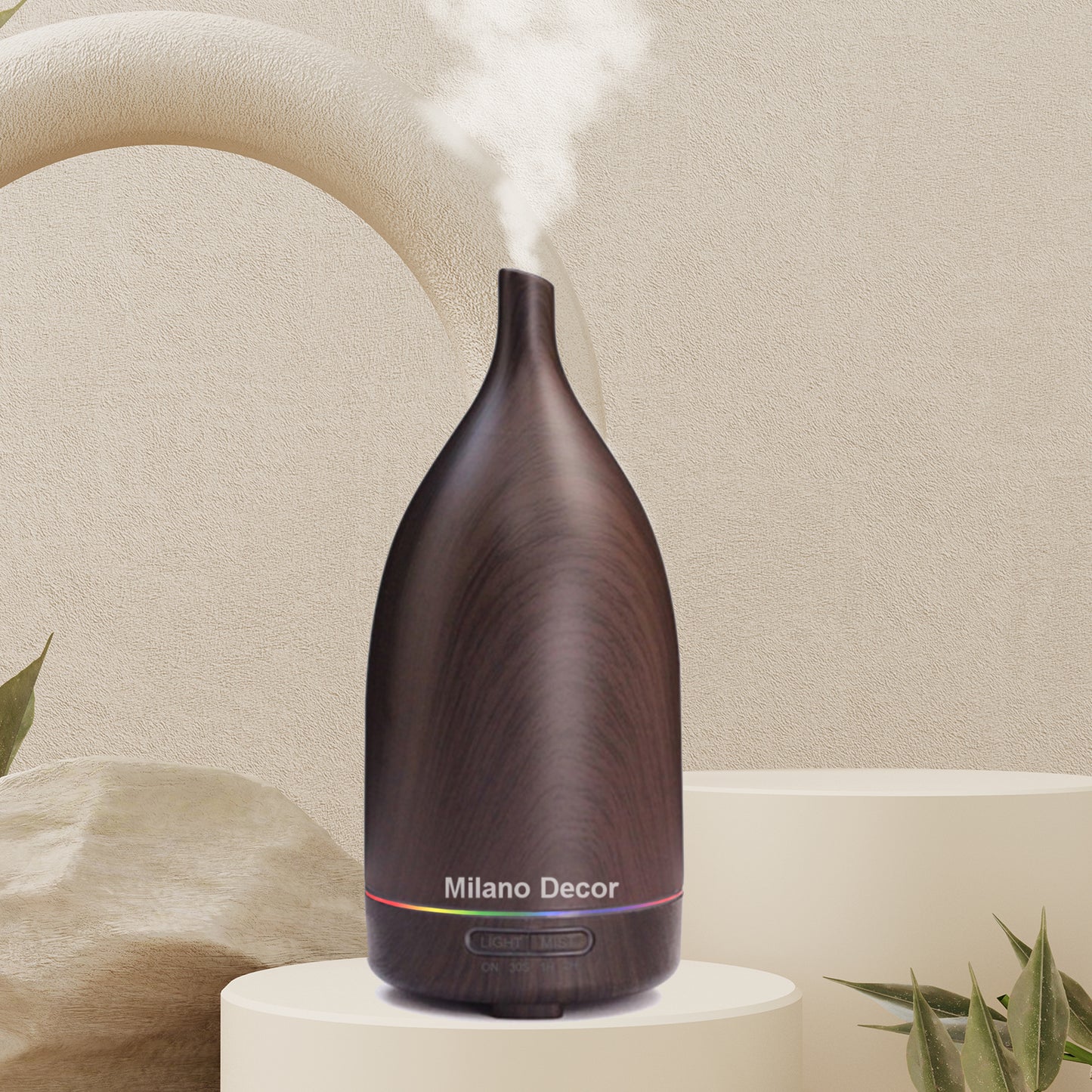 Milano Decor 100ml Ultrasonic Aroma Diffuser - Dark Wood-1935488846372409344