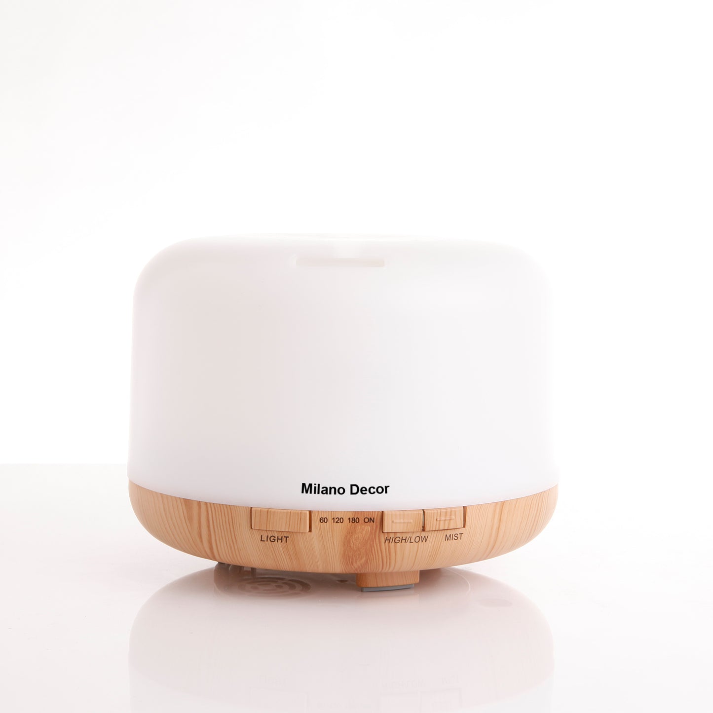 Milano Decor 500ml Aroma Mood Light Diffuser - Light Wood-1927503845341138947