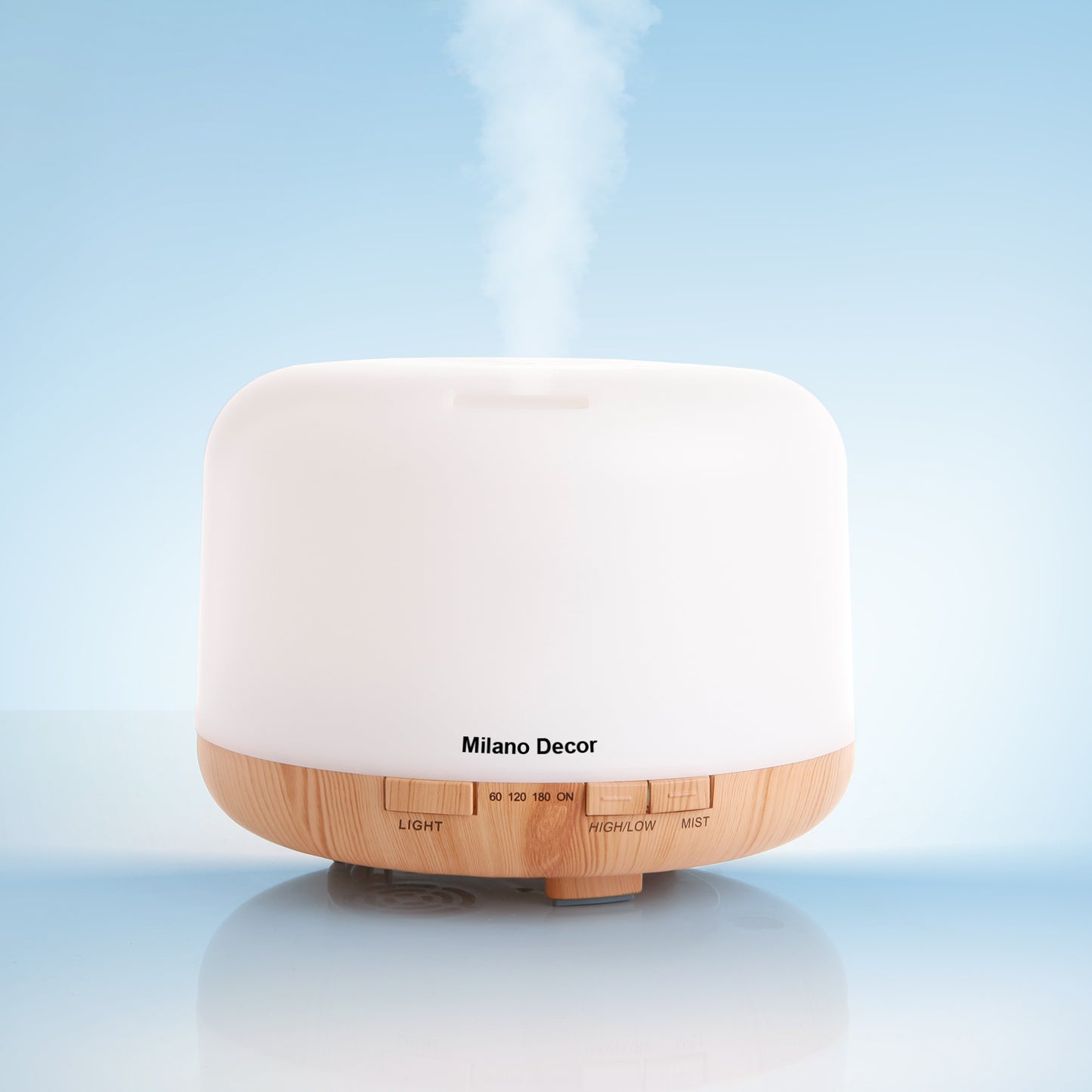 Milano Decor 500ml Aroma Mood Light Diffuser - Light Wood-1927503845341138949