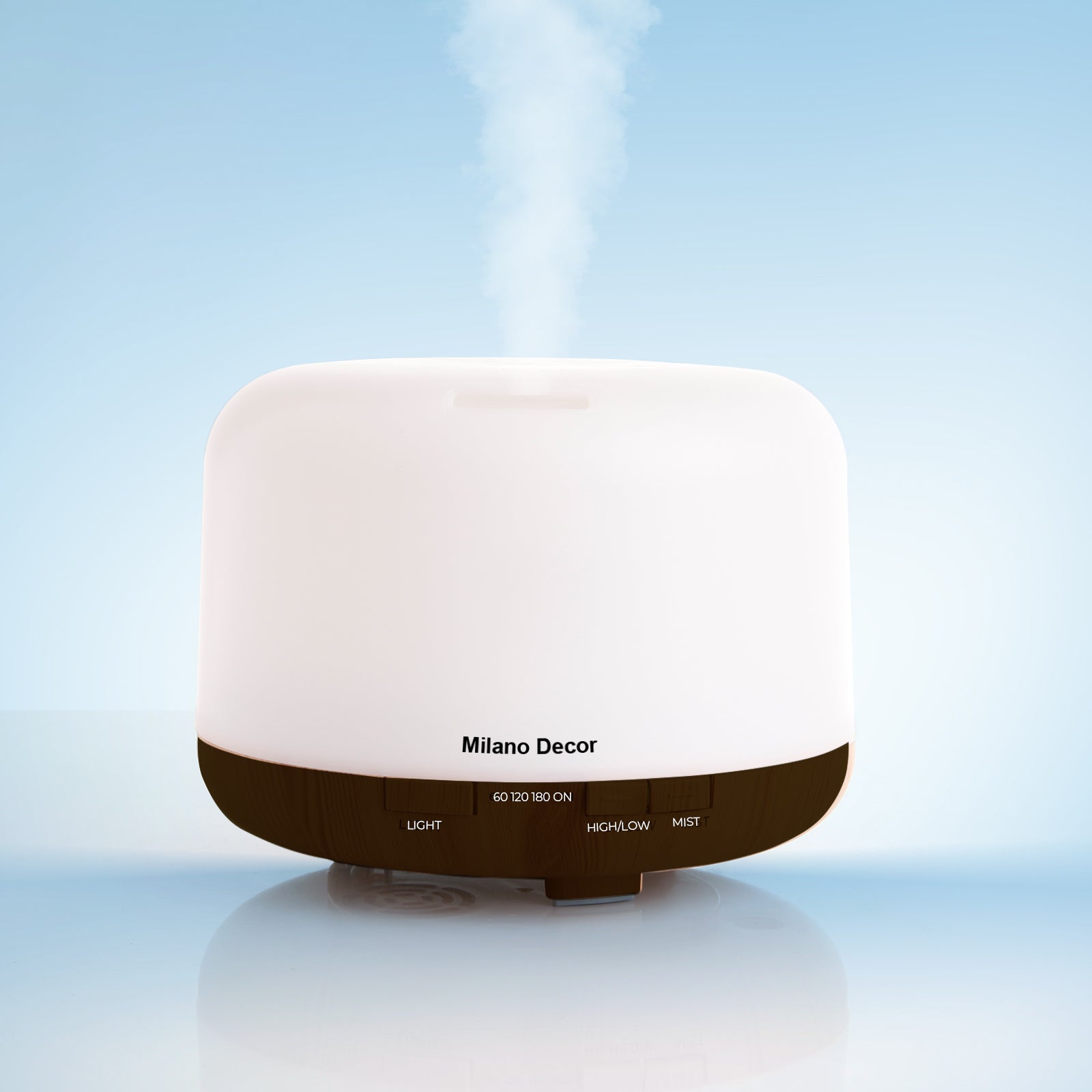 Milano Decor 500ml Aroma Mood Light Diffuser - Dark Wood-1927503845508911109