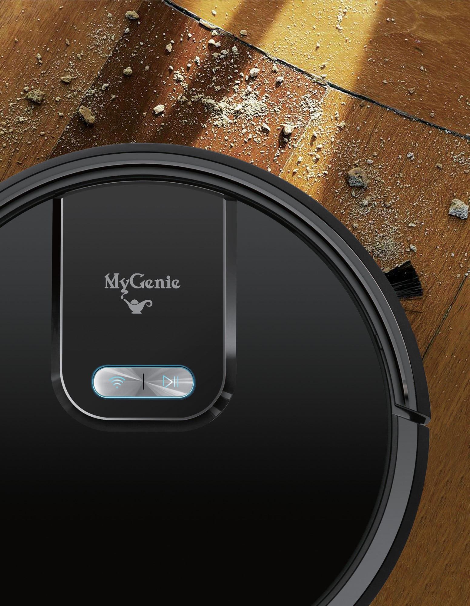 My Genie Gmax Wi-Fi Robotic Vacuum Cleaner - Black-1919280758556594183