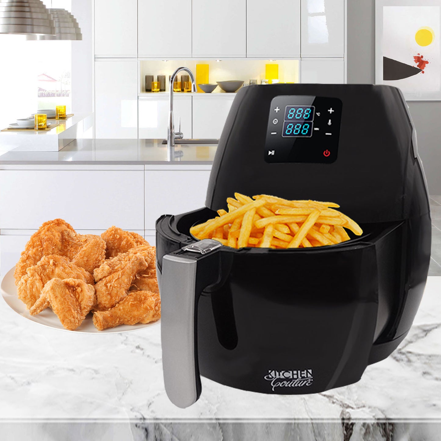 Kitchen Couture 7L Digital Air Fryer - Black-1927503841587236866