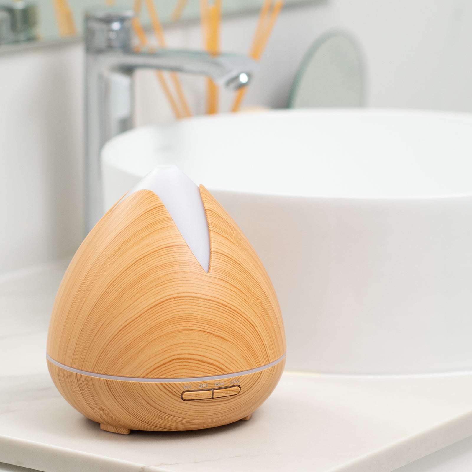 PureSpa Ultrasonic Diffuser  - Light Wood-1927503844116402176