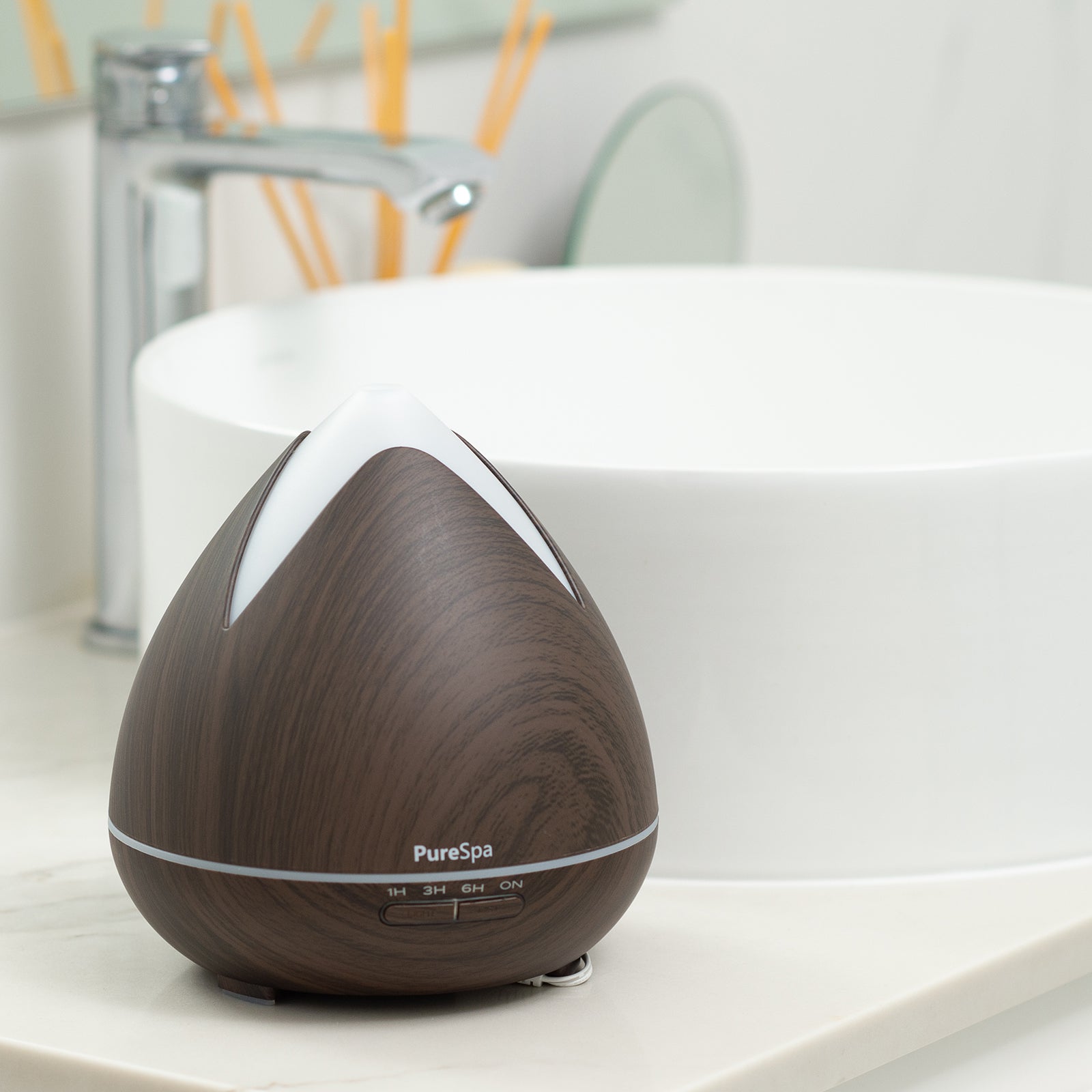 PureSpa Ultrasonic Diffuser  - Dark Wood-1927503844275785728