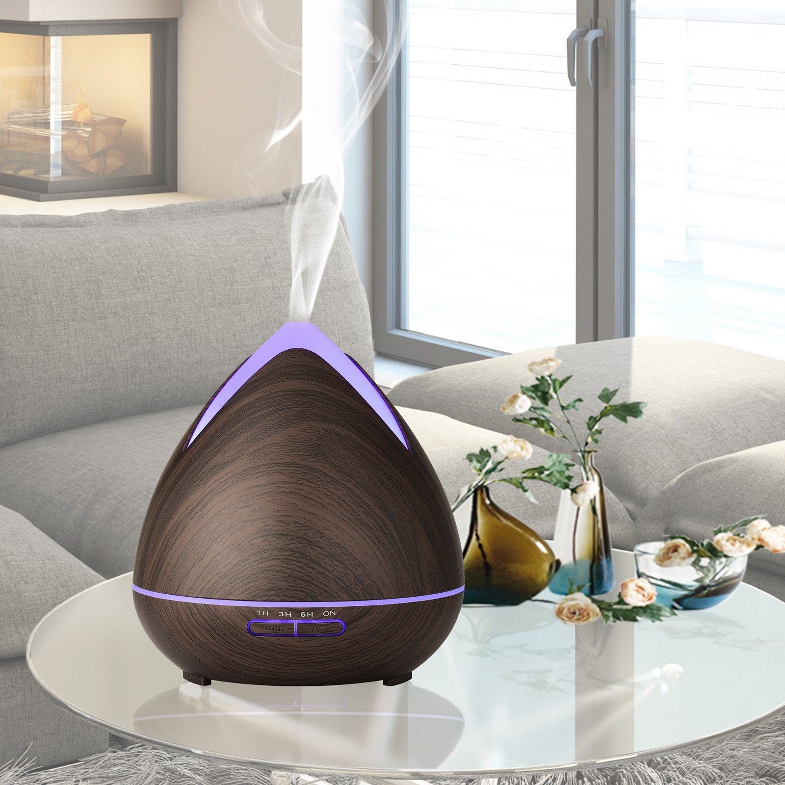 PureSpa Ultrasonic Diffuser  - Dark Wood-1927503844275785734
