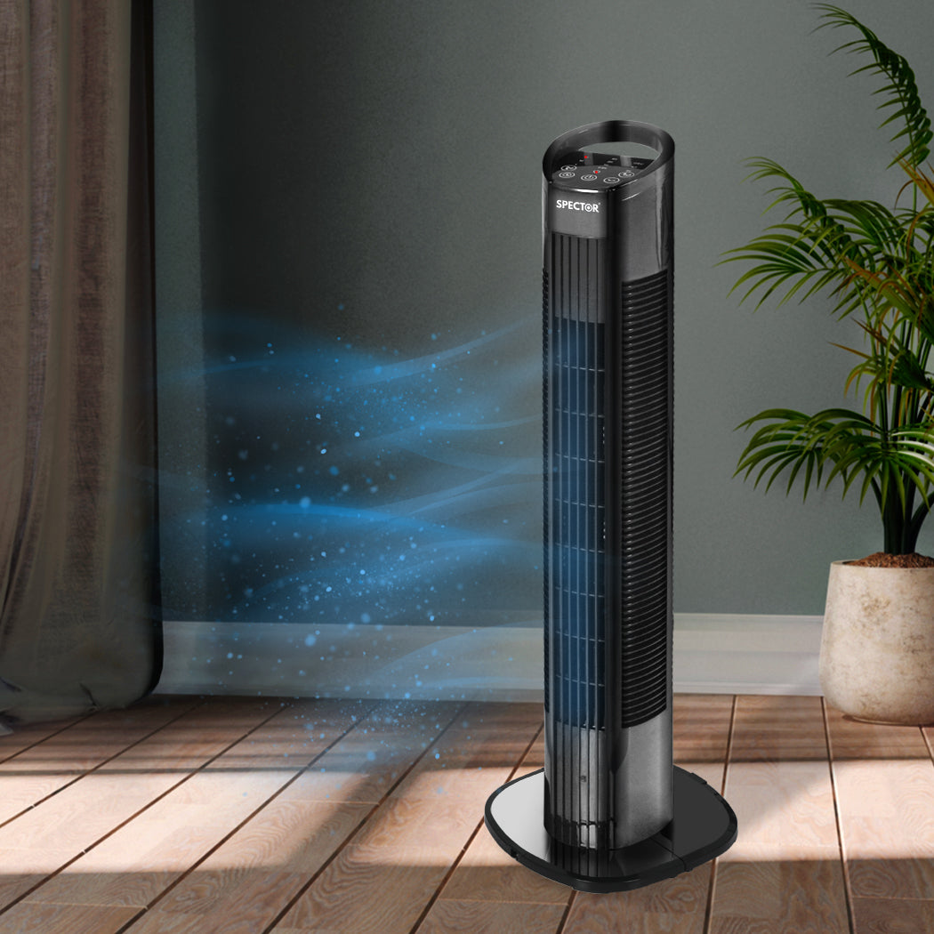 Spector 50W Tower Fan Bladeless Fan Black-1919892879698956294