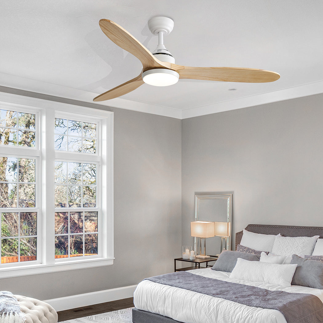 Spector 52'' Ceiling Fan LED Light DC Natural-1910113053987442694
