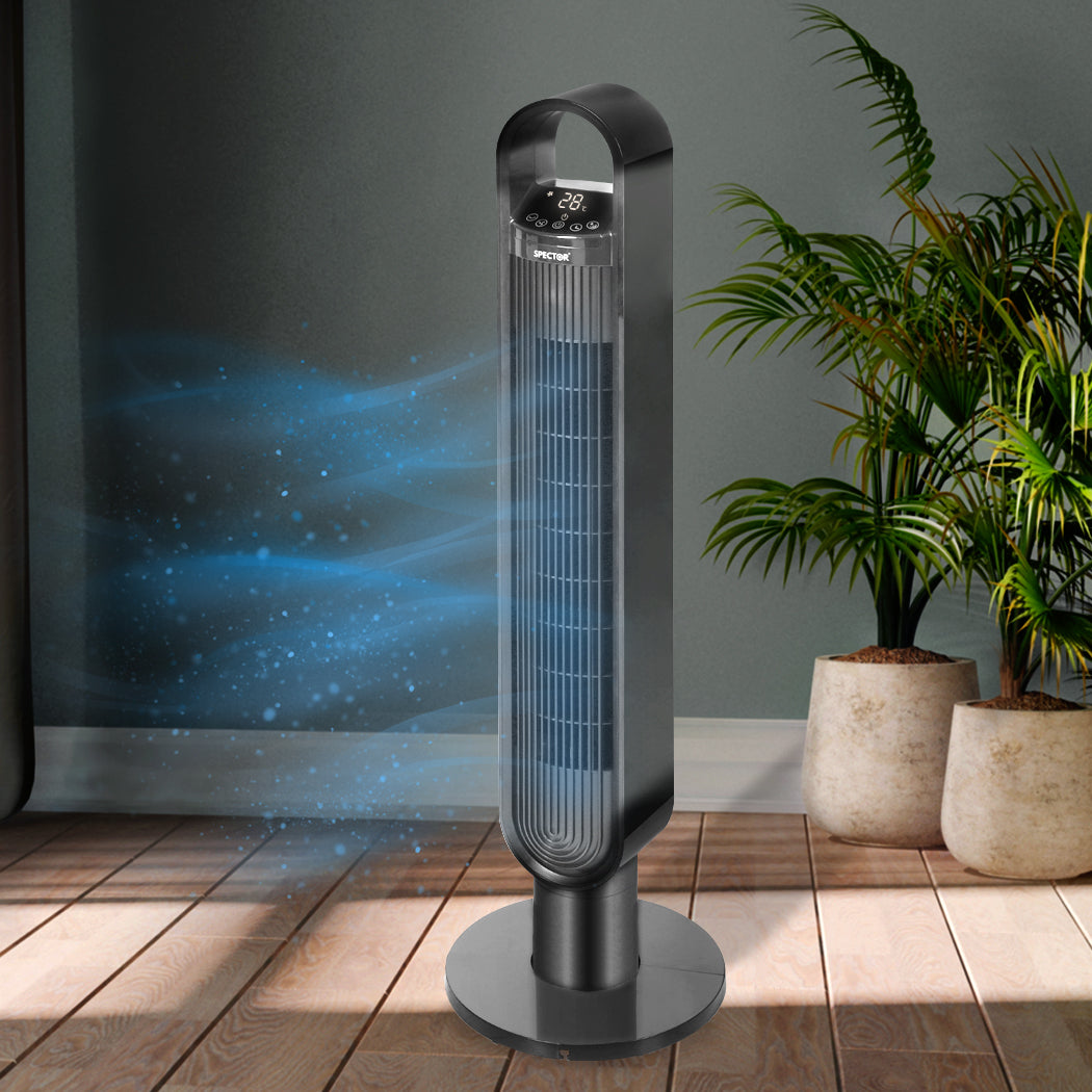 Spector Portable Bladeless Tower Fan Black-1910113052972421126