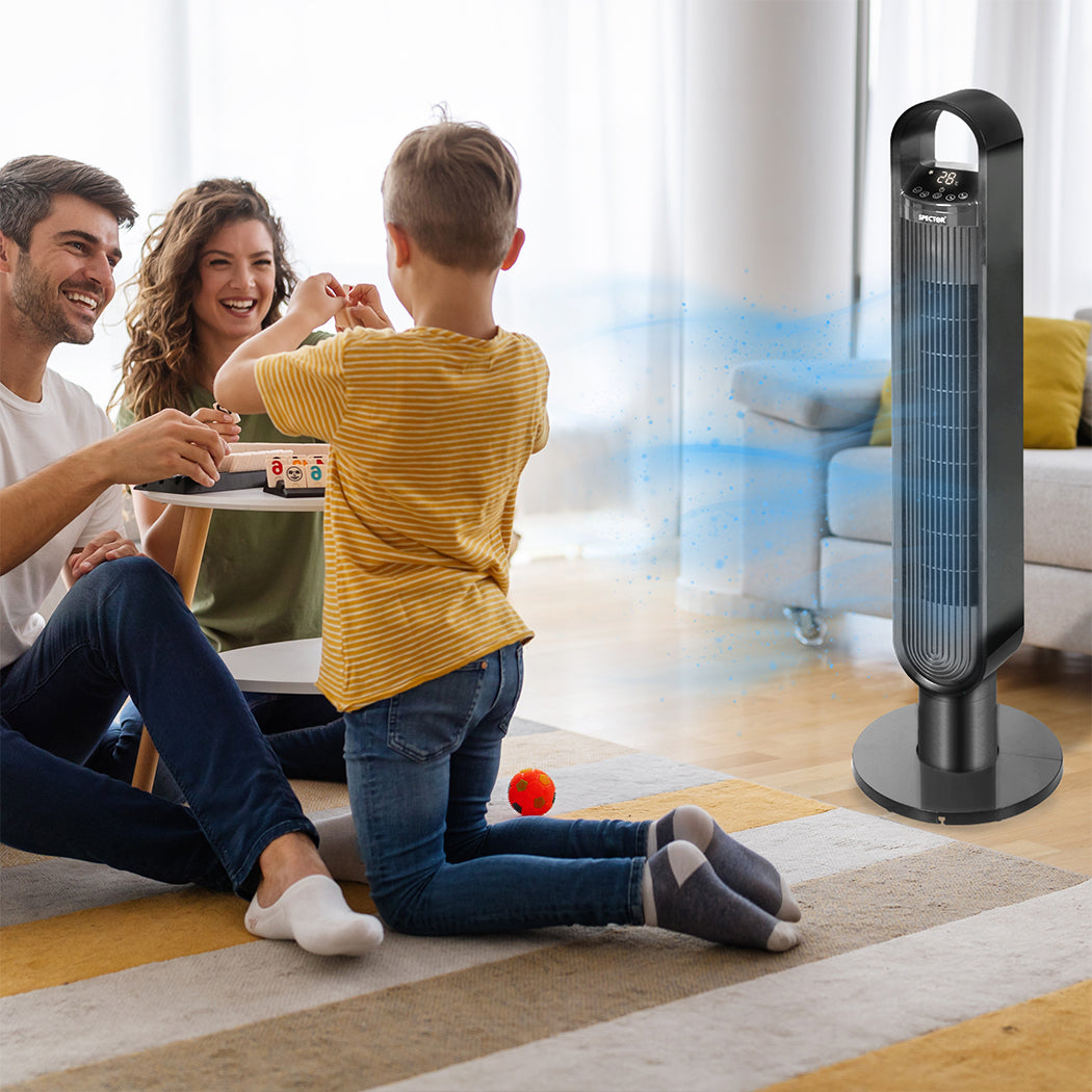 Spector Portable Bladeless Tower Fan Black-1910113052972421127