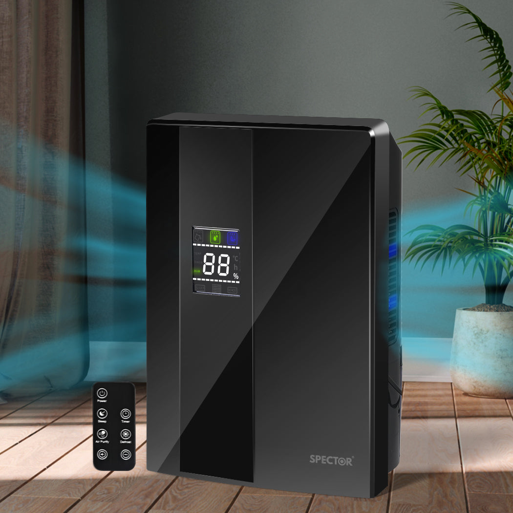 Spector Dehumidifier Air Purifier 2200ml Black-1910113174888255495