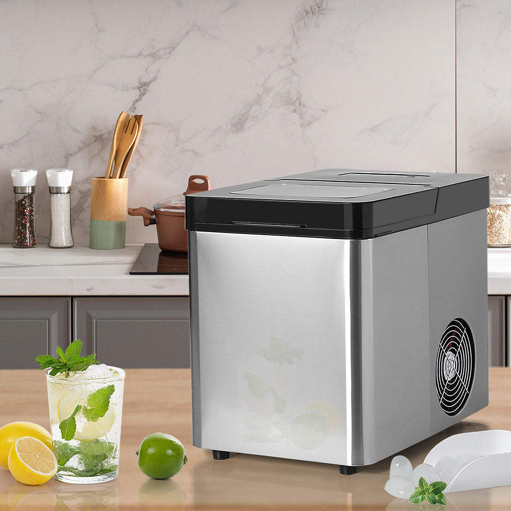 Spector Ice Maker Commercial 2.1L Portable Silver-1910113131393323015