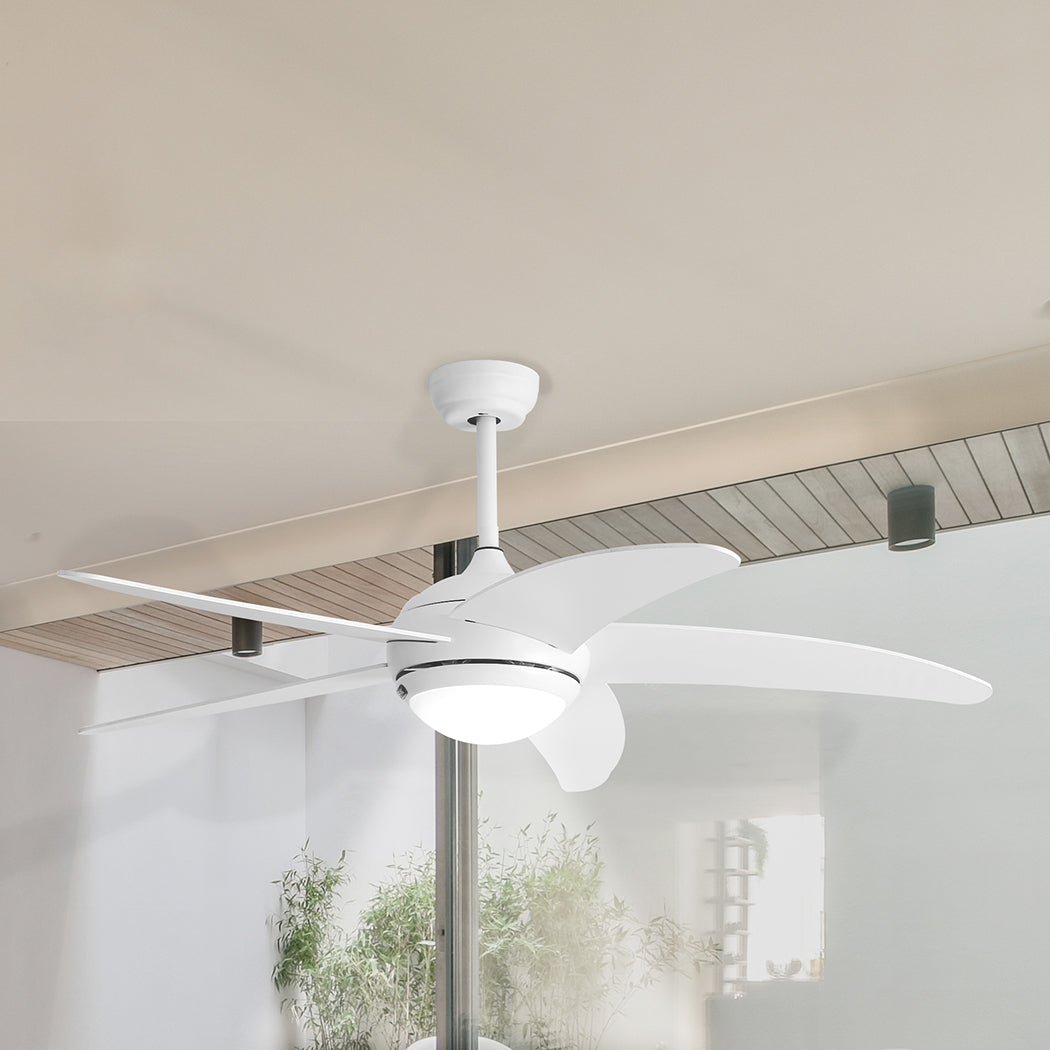 Spector Ceiling Fan 52'' DC Motor Wood White-1910113053421211655