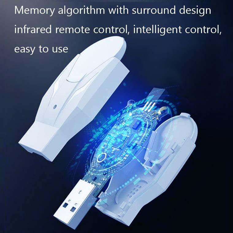 2-Pack Ir18 Infrared Wifi Voice Remote With Night Light - White-1915196861501804548