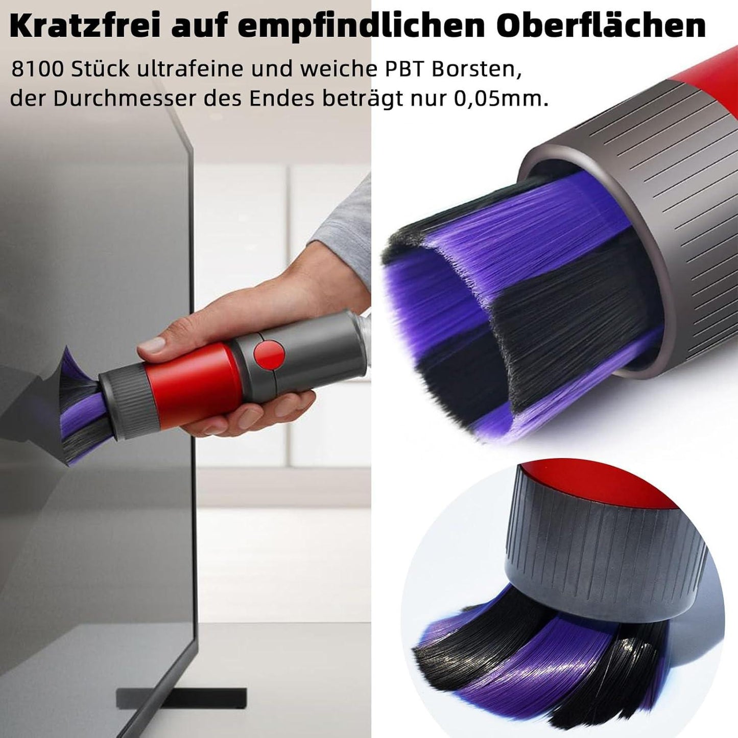 Soft Bristle Dusting Brush For Dyson Vacs V7-V15-1915197546213543940