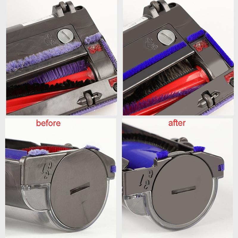 4Pcs Soft Plush Strips Vacuum Cleaner Replacement Parts For Dyson V8 V10-1922443407888879619