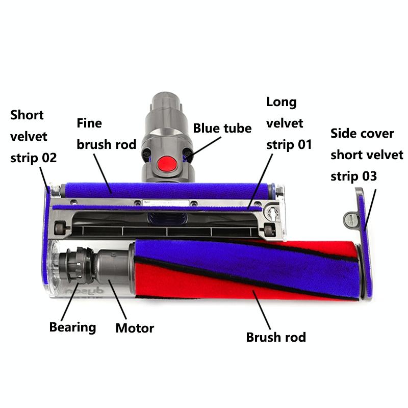 Soft Roller Head For Dyson V10 V11 Vacuum Cleaner - 30W Motor-1922443446115766275