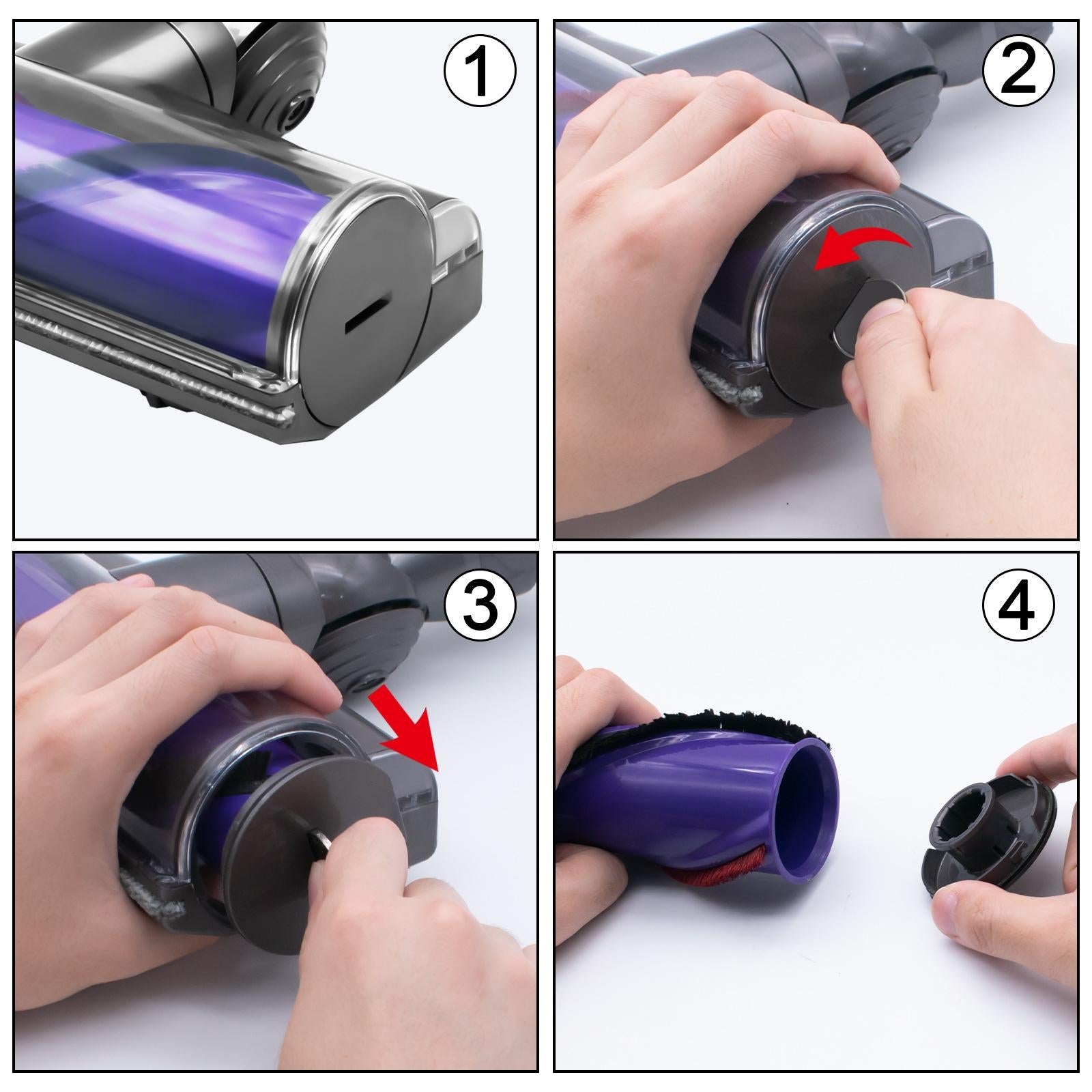 Vacuum Cleaner Brush Head End Cap For Dyson V8 / V10 / V11 / V15-1915197466513379334