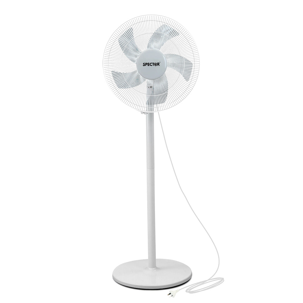 Spector Pedestal Floor Fan Portable White-1910113054318792704