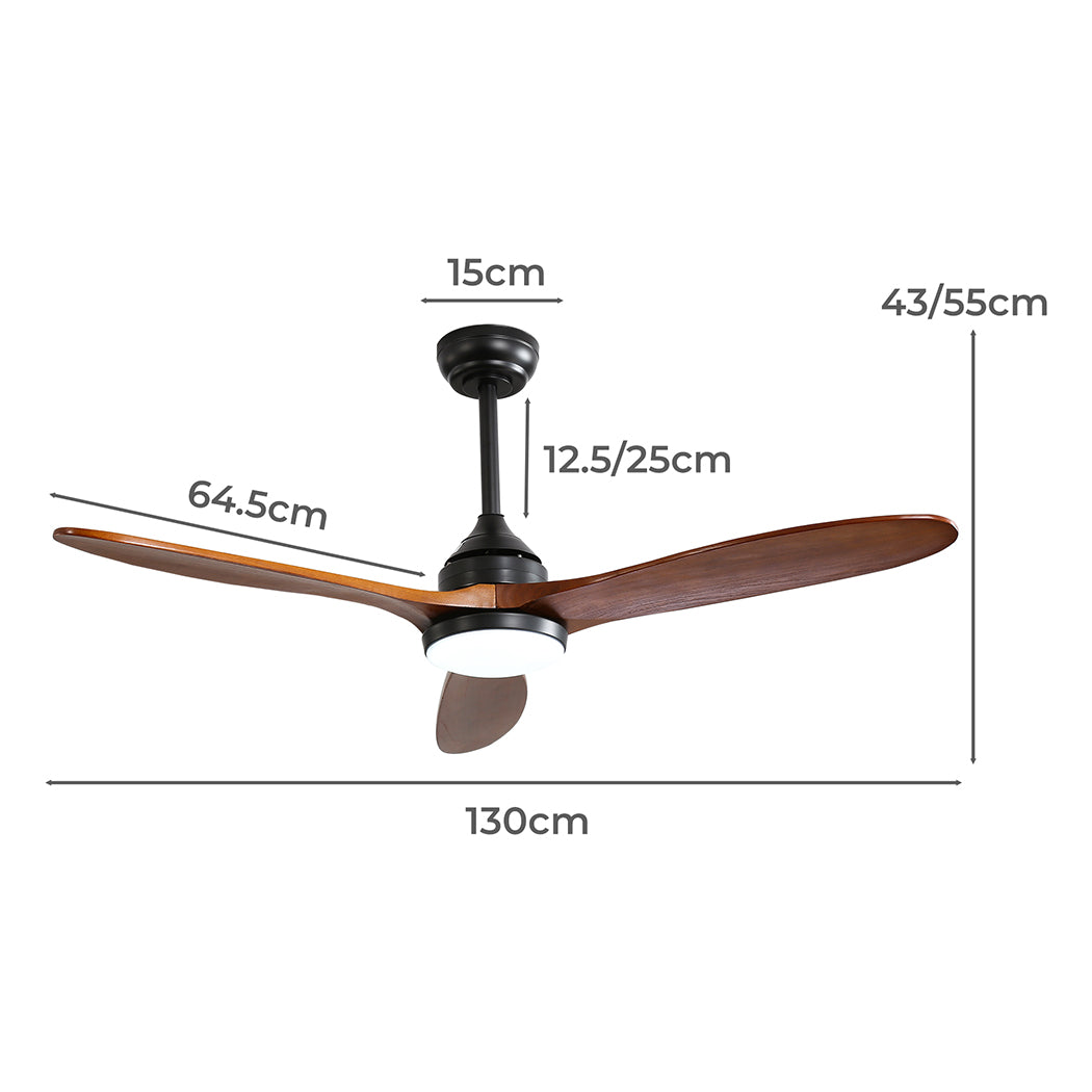Spector 52'' Ceiling Fan DC Motor LED Walnut-1910113054146826242