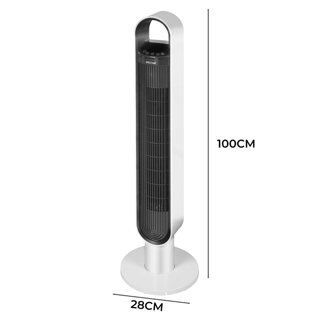 Spector Tower Fan Portable Oscillating White-1910113053123416066