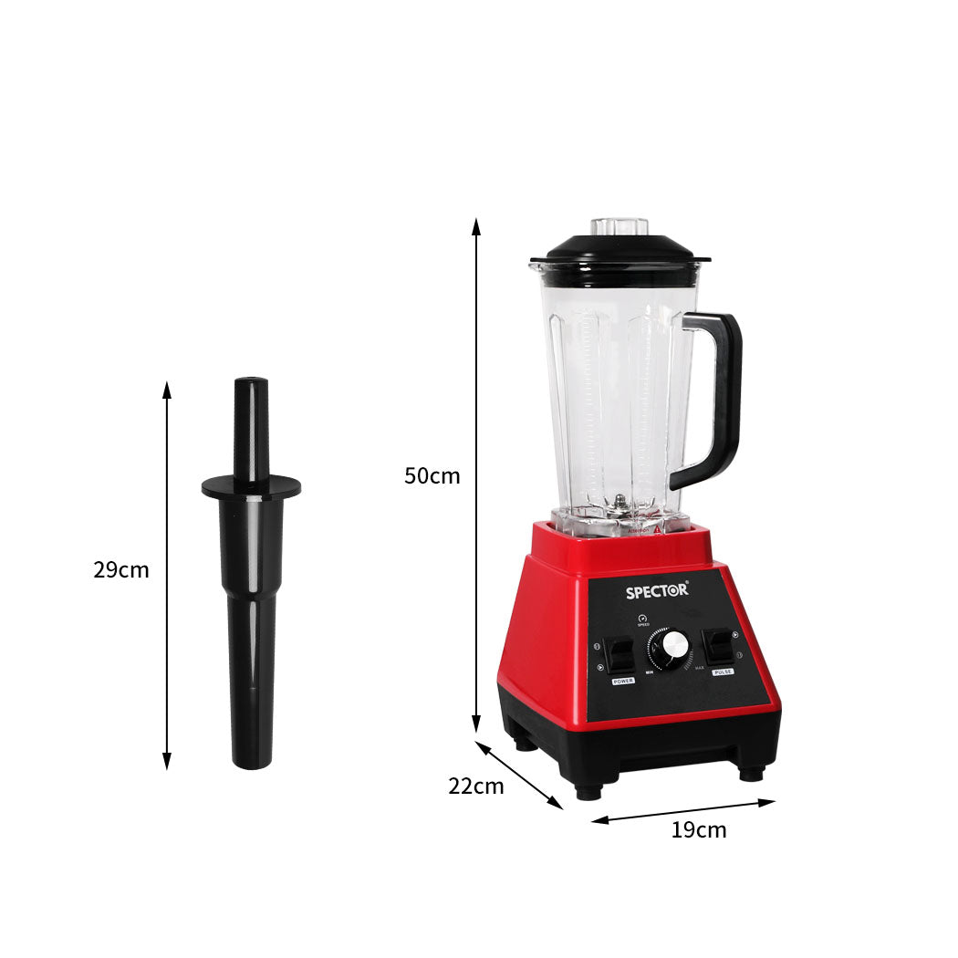 Spector 2L Commercial Blender Mixer Red-1910113176792469506