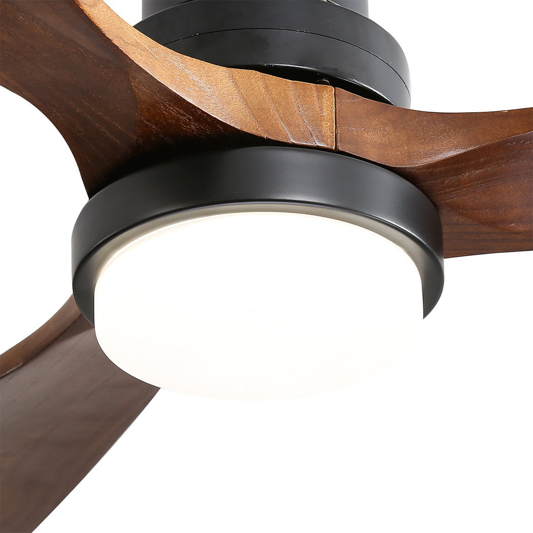 Spector 52'' Wood Ceiling Fan DC Motor Walnut-1910113053731590147