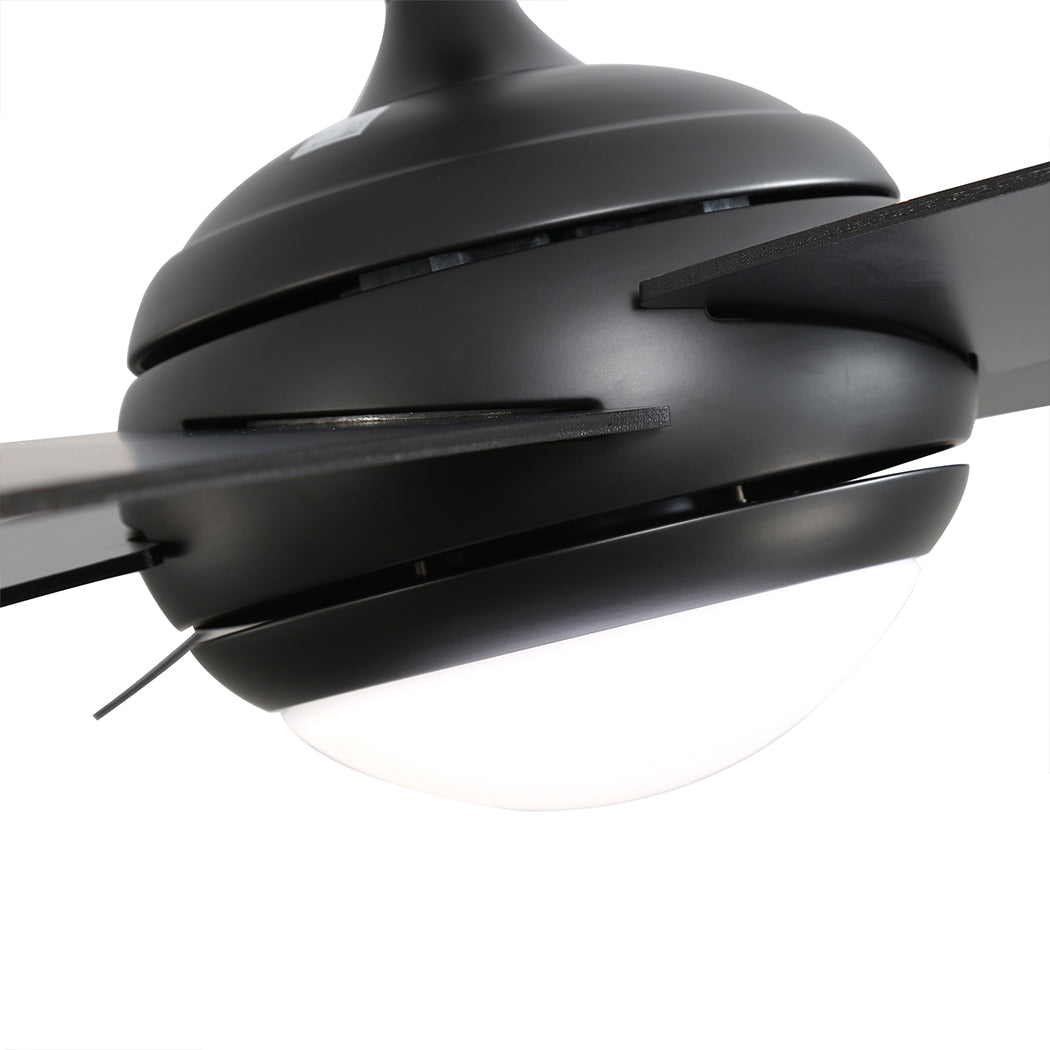 Spector 52'' Ceiling Fan LED Light DC Black-1910113053270216708