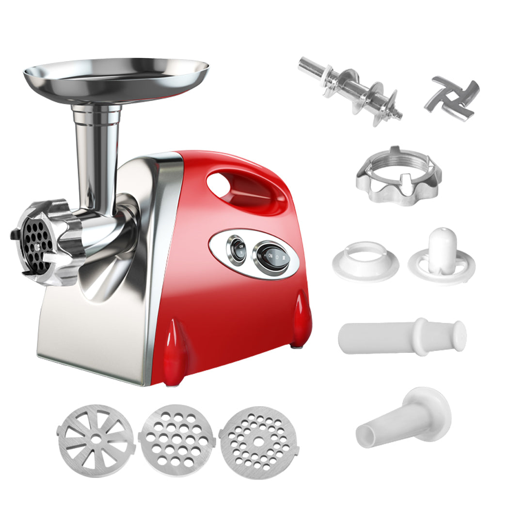 800W Electric Meat Grinder Mincer Sausage Red-1910112869001859077