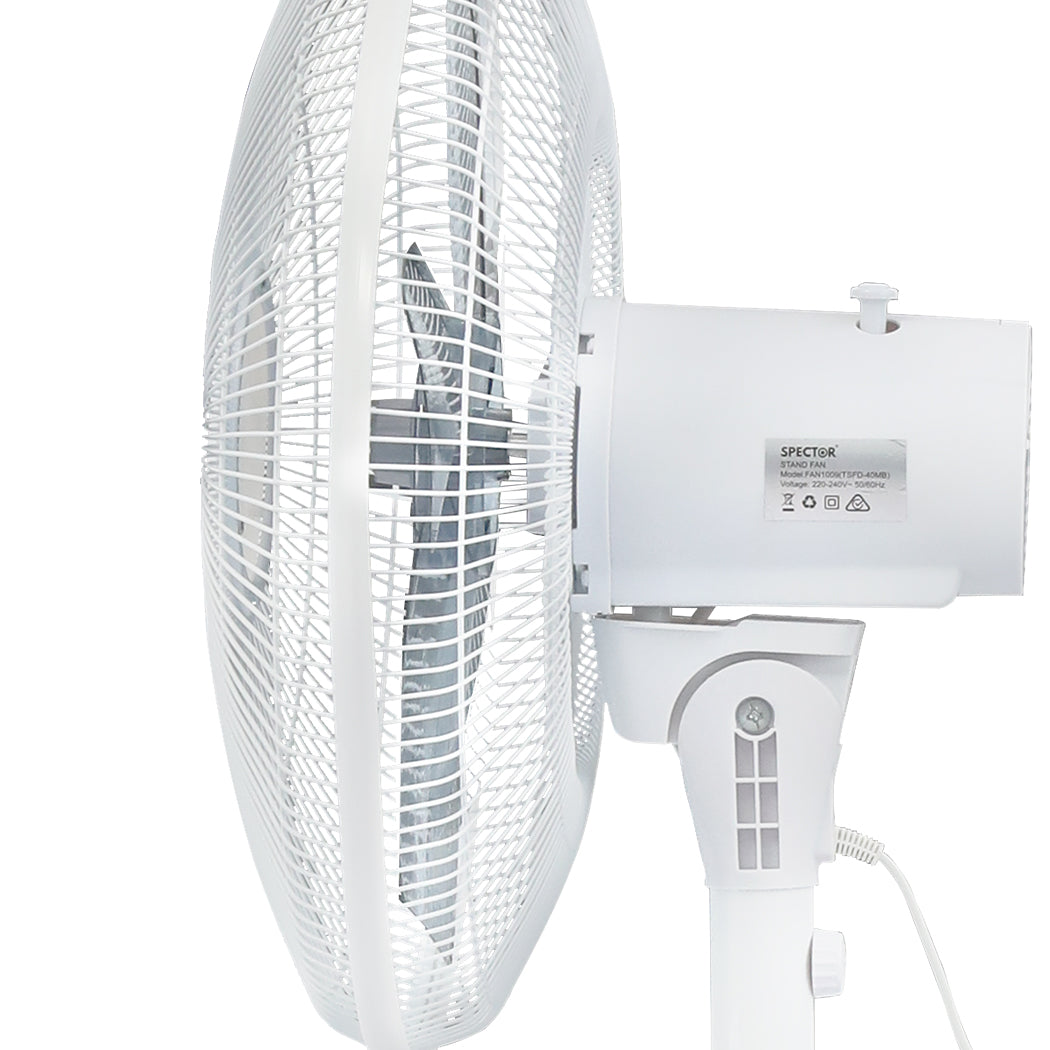 Spector Pedestal Floor Fan Portable White-1910113054318792709